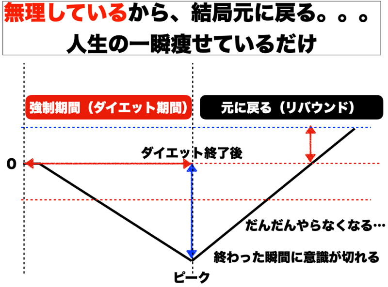 ダイエット期間とリバウンドについて